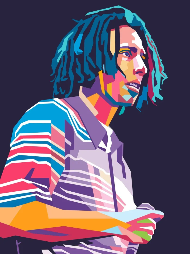 Zack DeLarocha Rage Againts The Machine pop art portrait hahnemühle by Hantamrata
