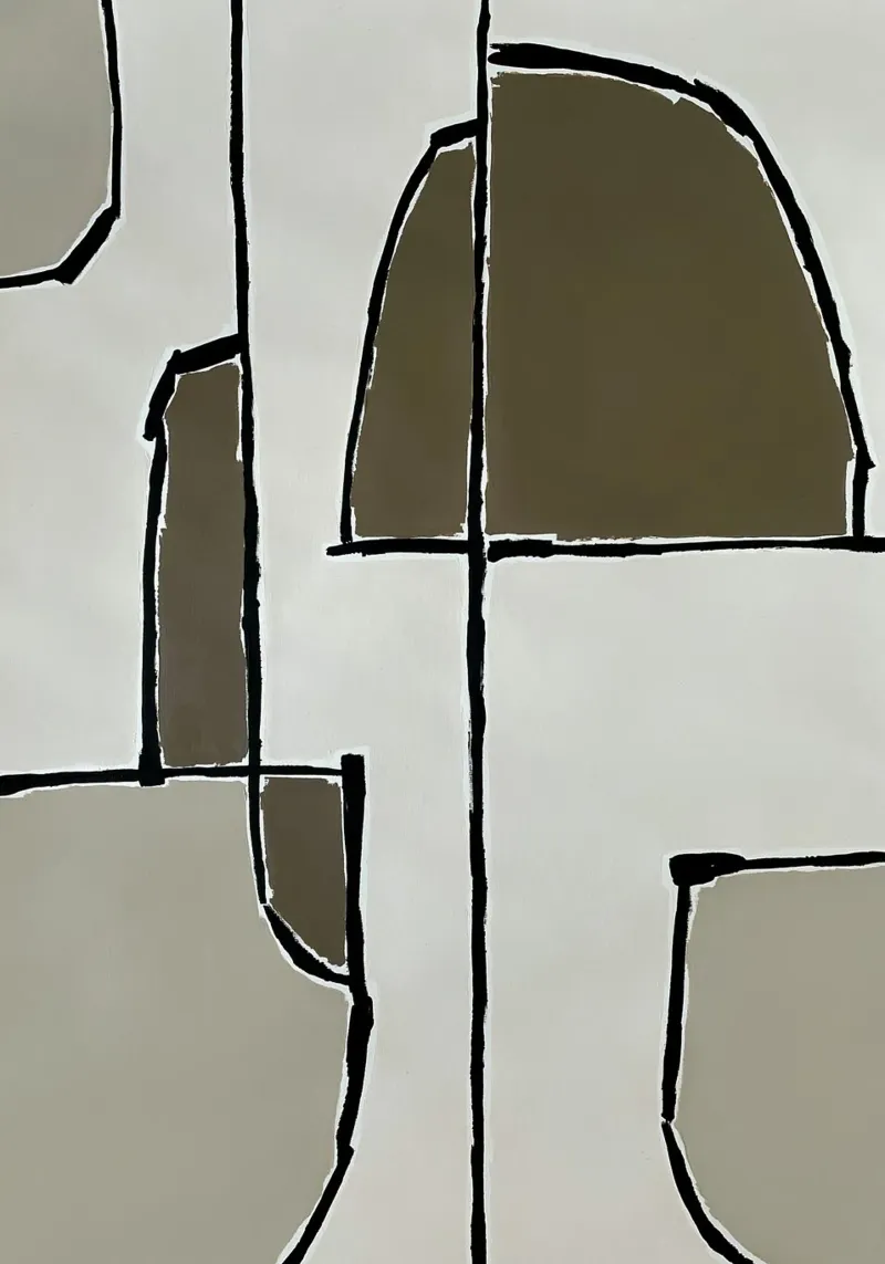 abstract shapes no3 carta hahnemühle da Andrea Reichhart Art