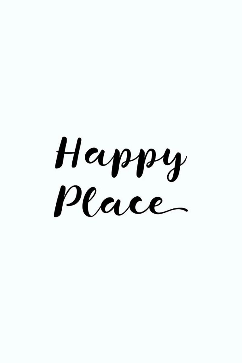 Happy poster by typed