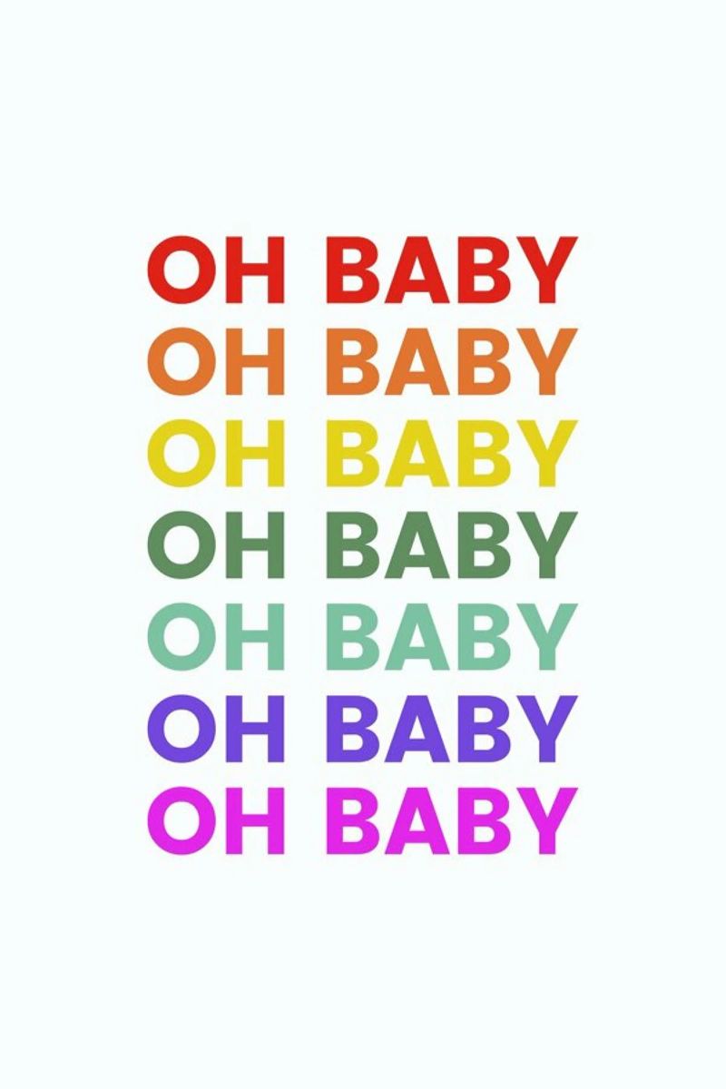 Oh Baby Rainbow poster de daylight design studio