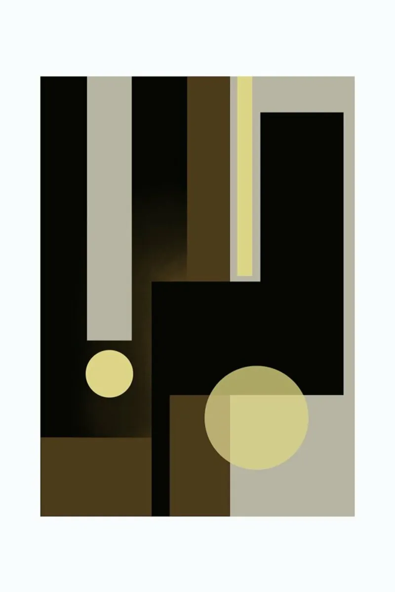 Grey, Brown & Yellow alluminio dibond da Nordic Creators