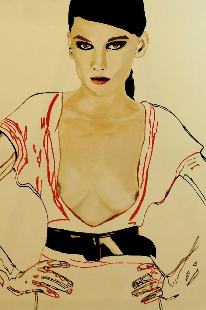 Untitled 300 poster con marco de madera de Leigh Viner