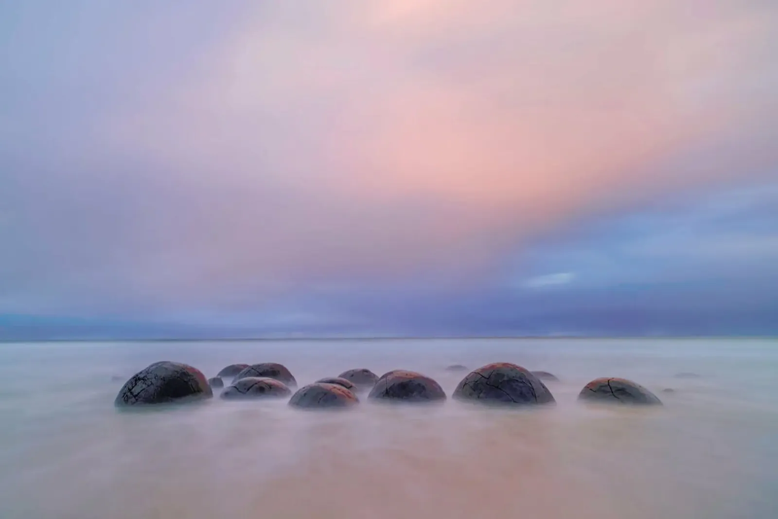 Moeraki Boulders - Hua Zhu carta hahnemühle da Pictufy