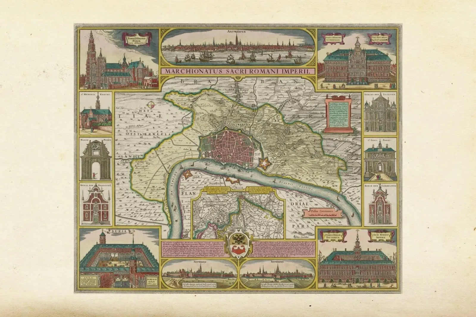 Europe, 1650-1700, Claes Jansz. Visscher tela con Cornice a cassetta da Artokoloro Quint Lox Ltd