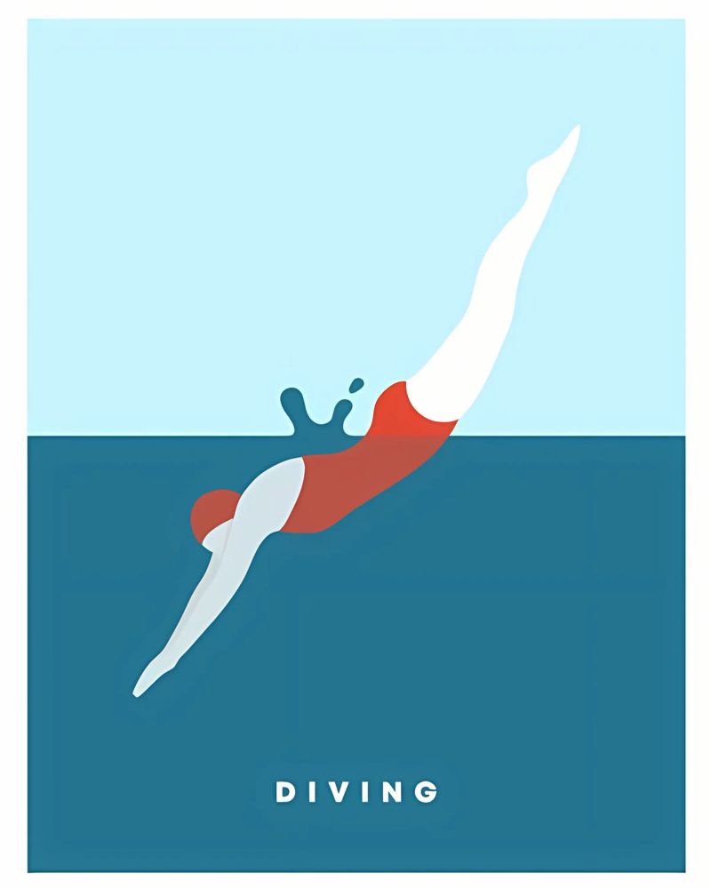 Schwimmen Poster von Jacari