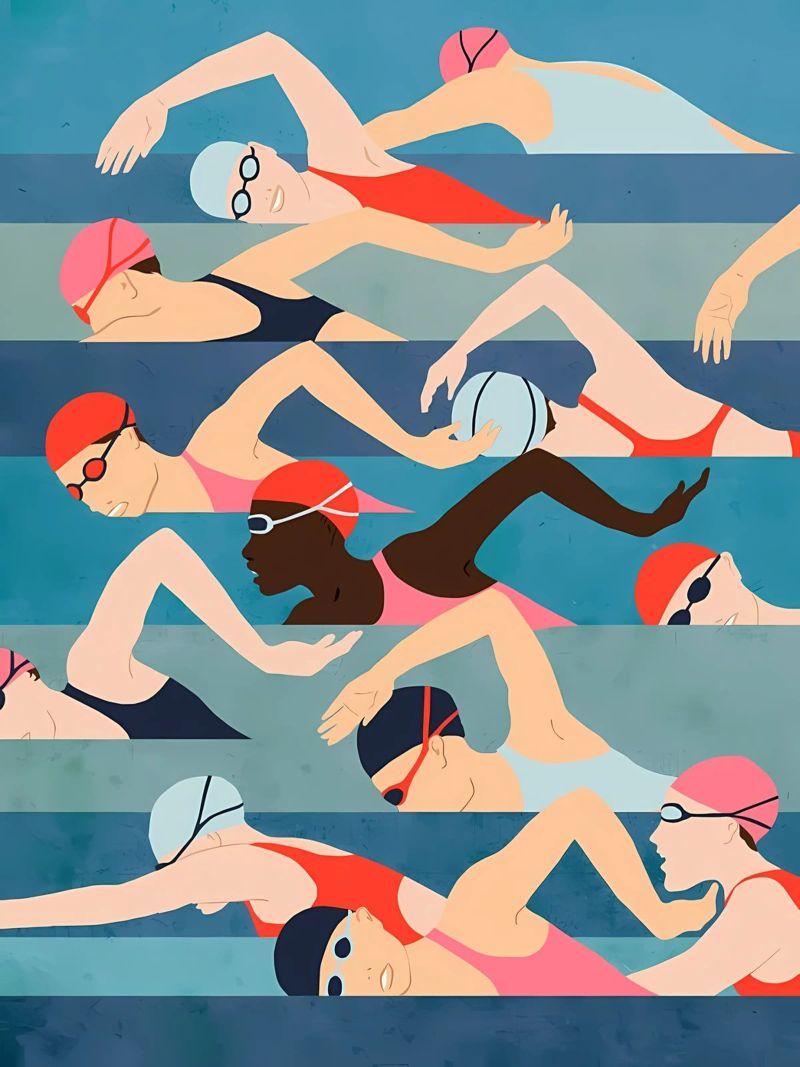 Schwimmen Poster von Jacari