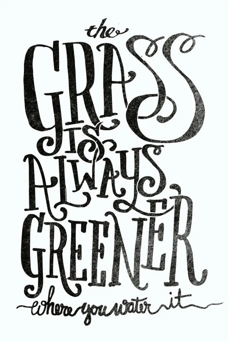 the grass is always greener plexiglass da Matthew Taylor Wilson