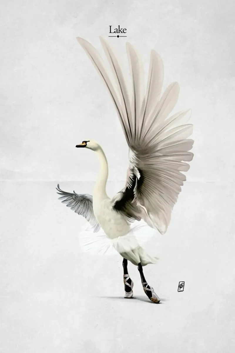 Lake (Titled) pellicola backlit da Rob Art | Illustration