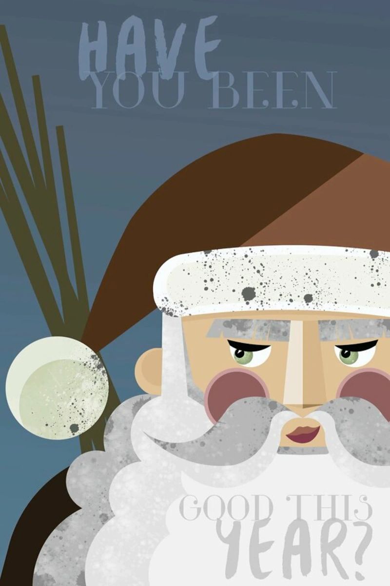 Santa Poster von Sabrina Ziegenhorn