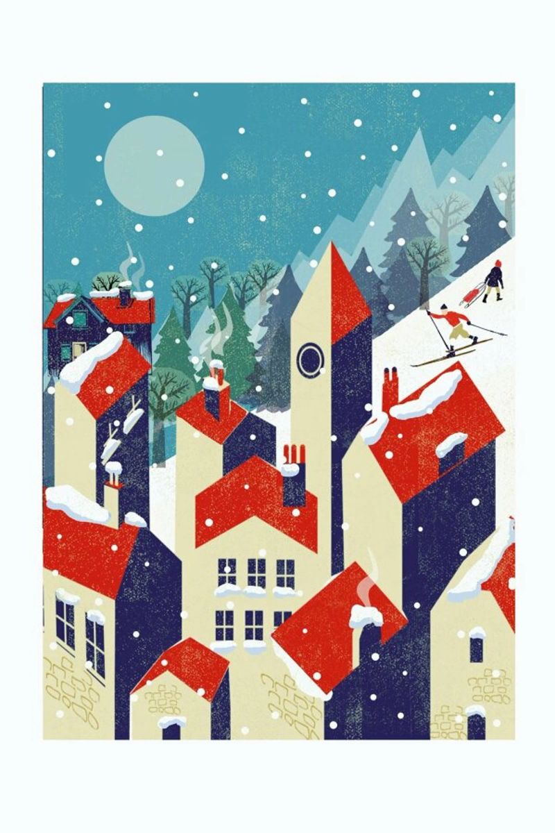 Village Poster von Rocket68