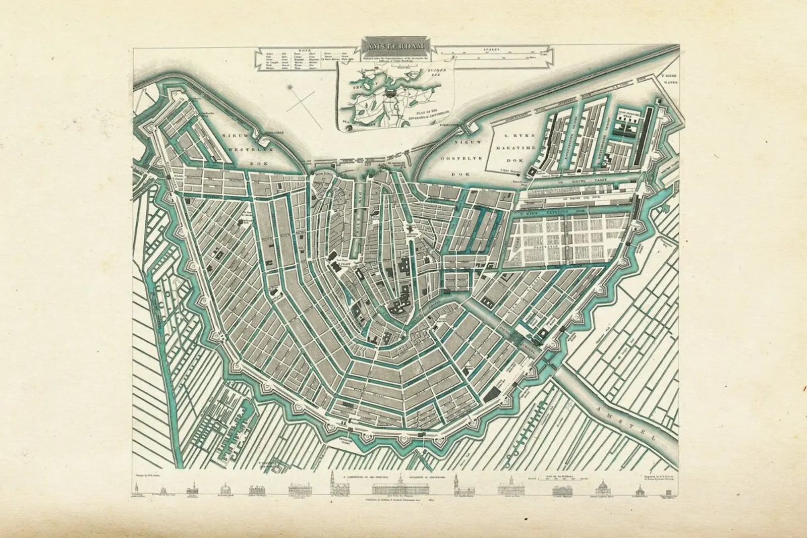 Amsterdam, The Netherlands, 1683 pellicola backlit da Artokoloro Quint Lox Ltd