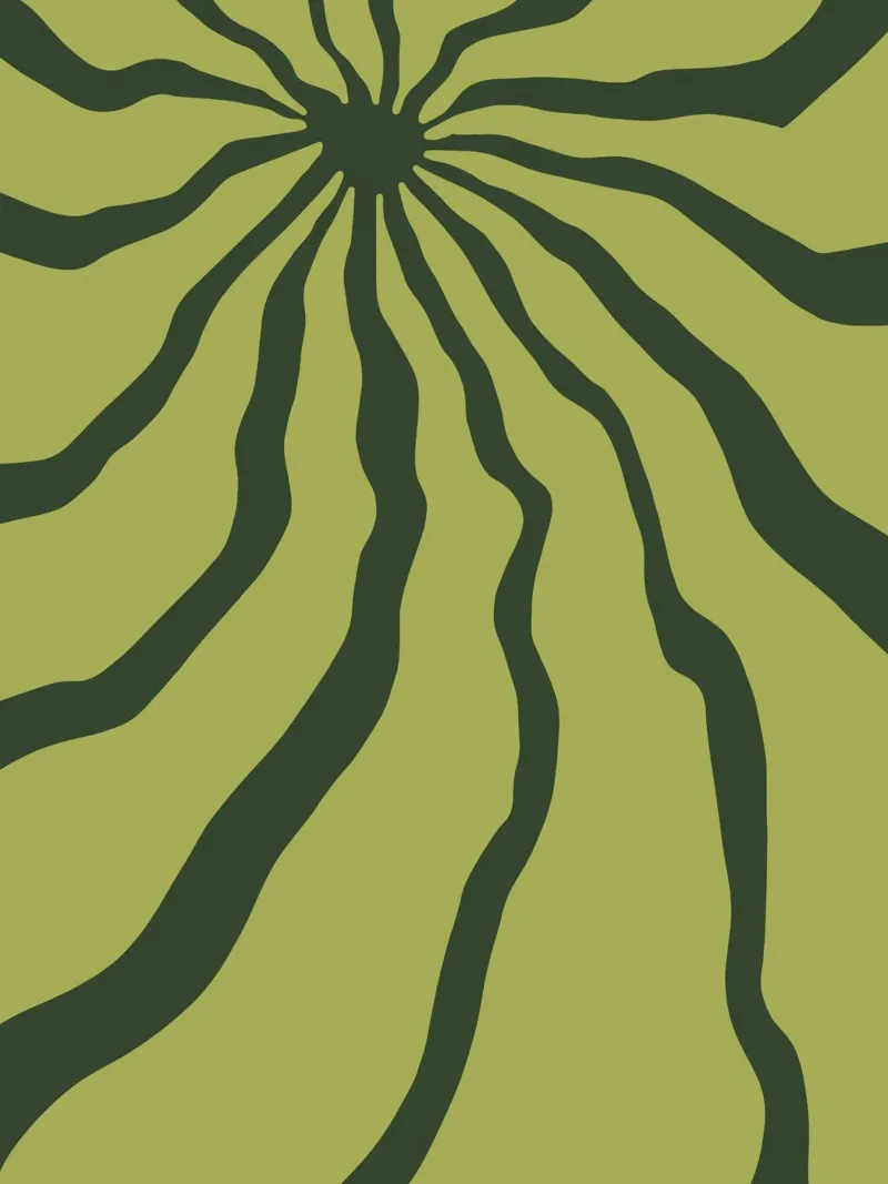Minimalist Green Motif canvas by MODERN NUANCE
