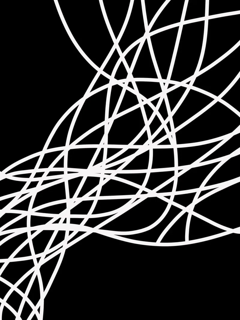 Linee bianche minimaliste pellicola backlit da MODERN NUANCE