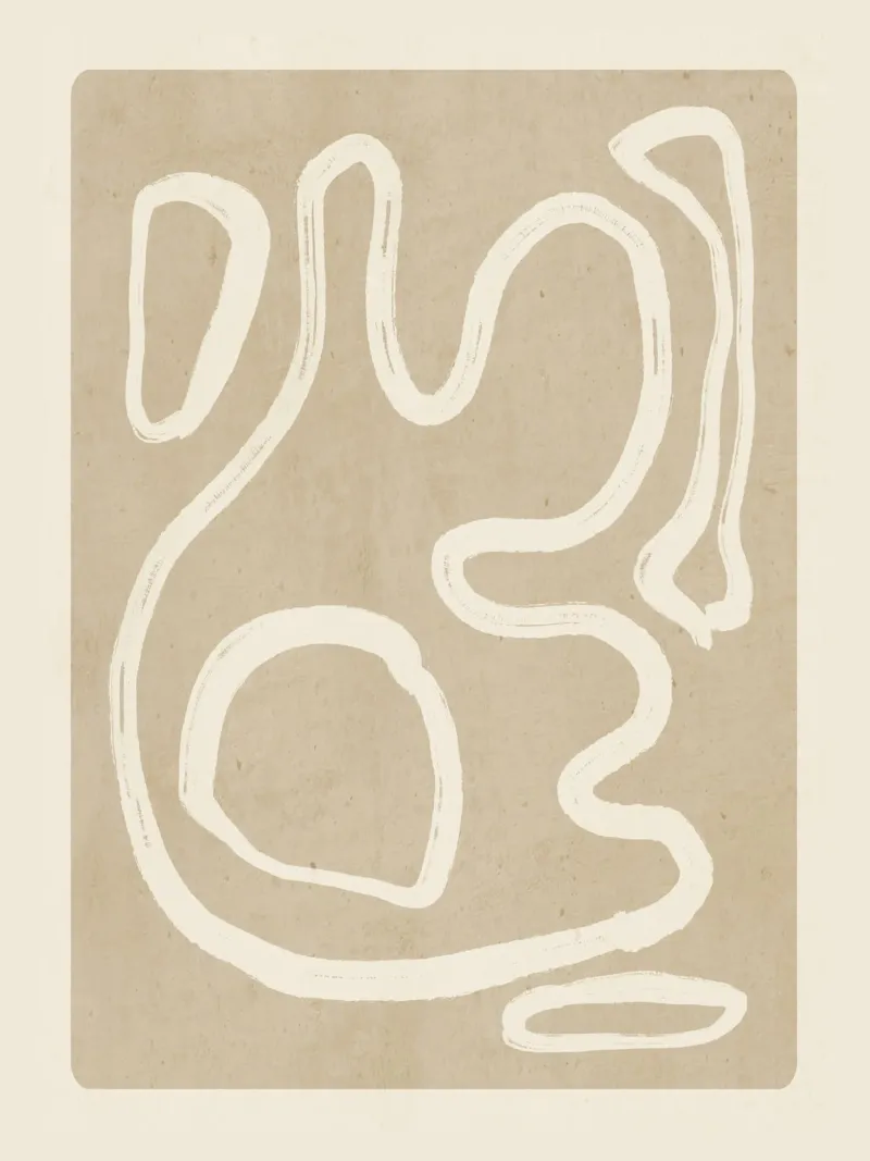 Abstract line art 71 canvas by ThingDesign