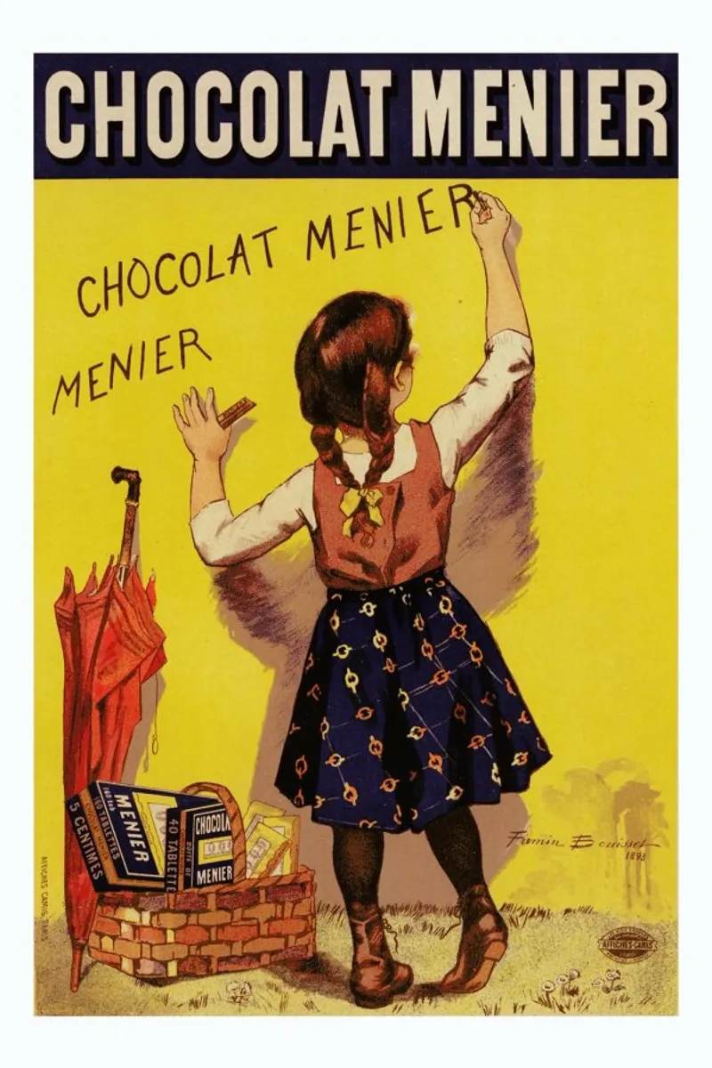 Poster for Chocolat Menier, Firmin Bouisset pellicola backlit da Artokoloro Quint Lox Ltd