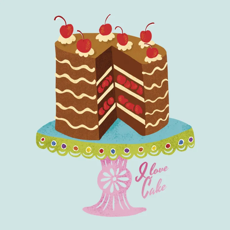 Adoro la torta Look retrò pellicola backlit da DYDesign