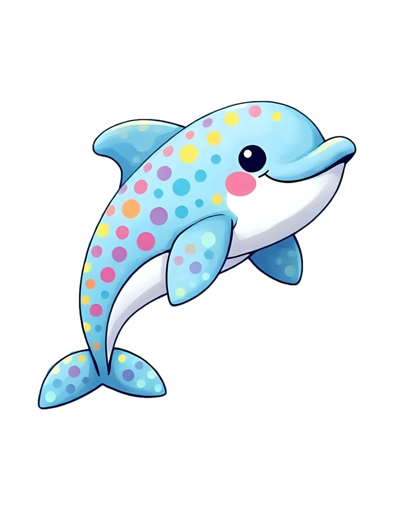 Delphin_2a poster da Tierisch bunt by LK