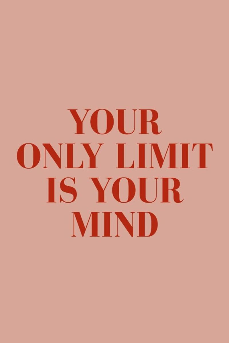 Your Only Limit poster by daylight design studio