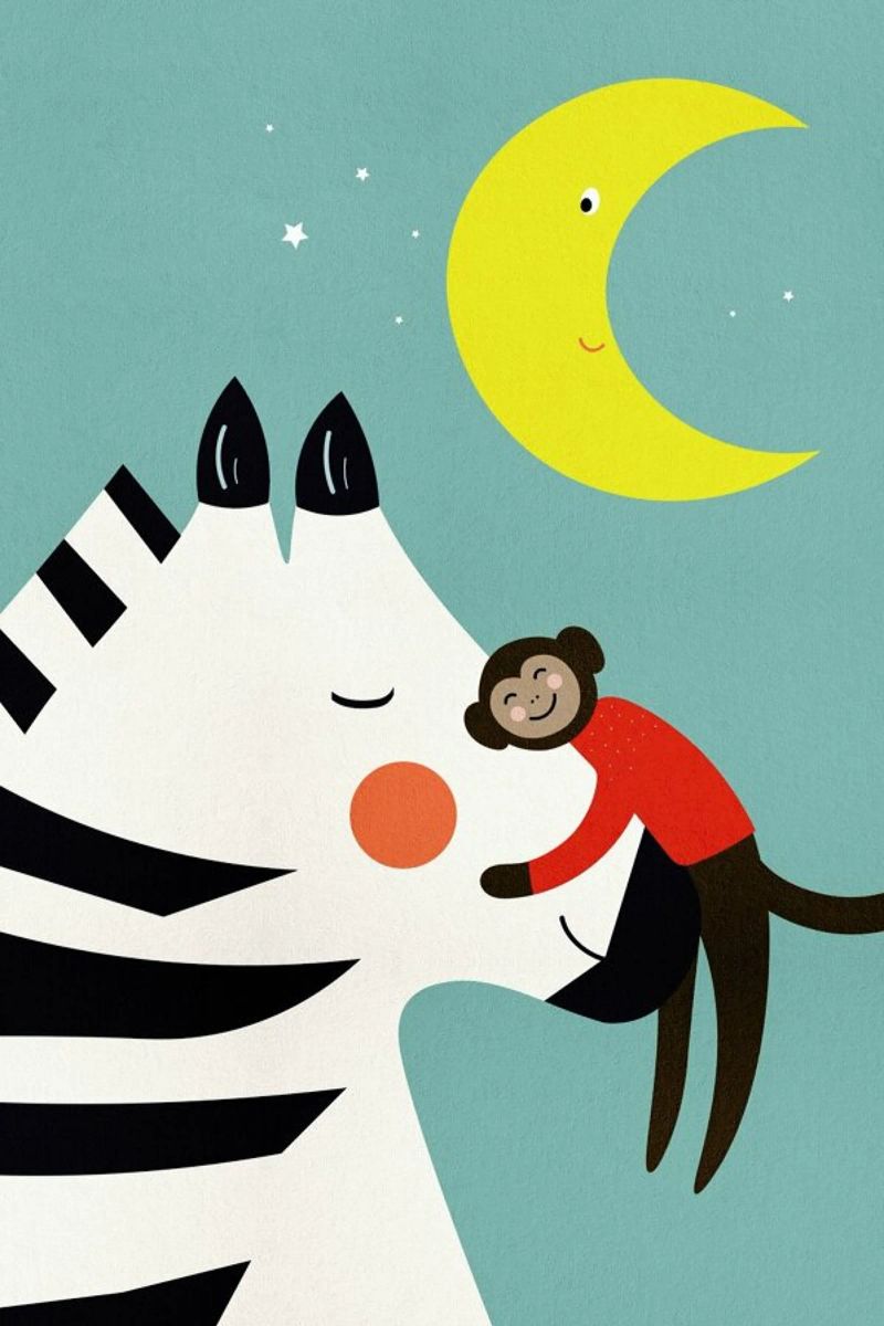 Goodnight Hug Poster von Little Flourishes