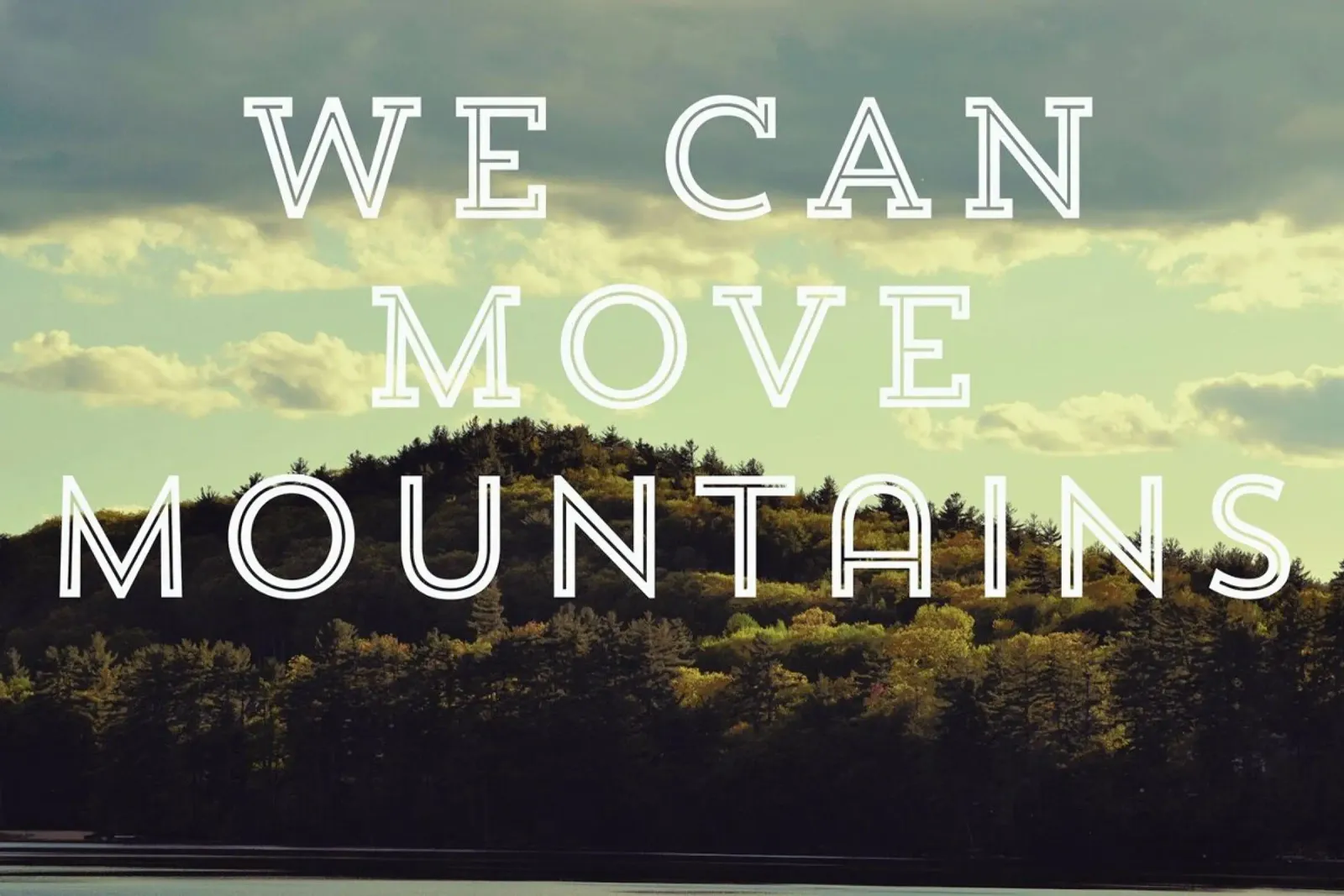 We Can Move Mountains carta hahnemühle da Vintage Skies