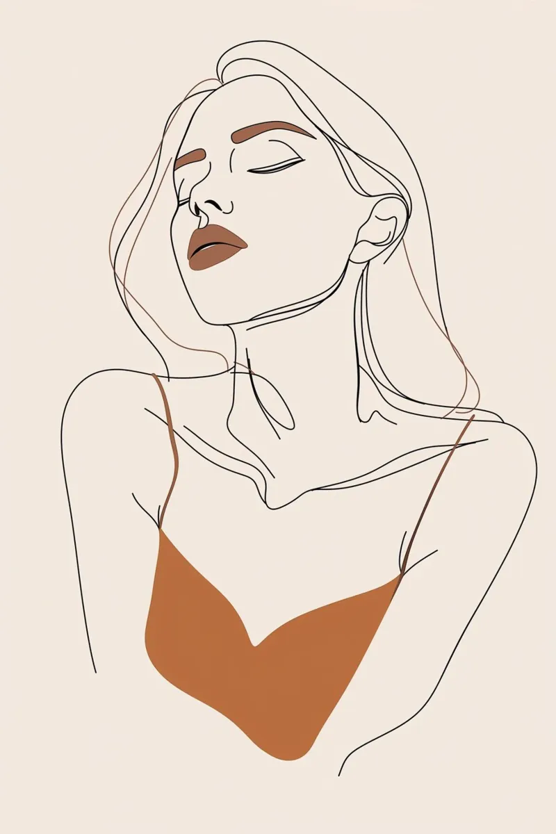 Disegno a linee dei sogni delle donne pellicola backlit da Carinaprint