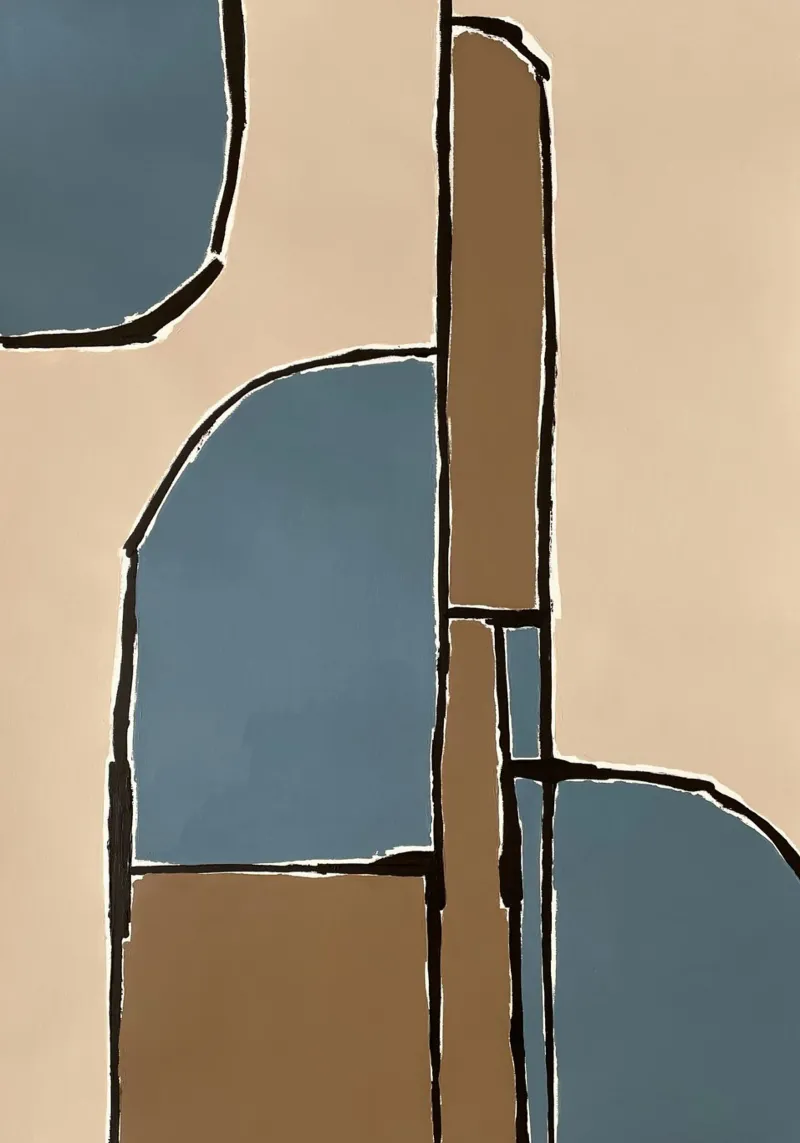 abstract shapes no6 carta hahnemühle da Andrea Reichhart Art