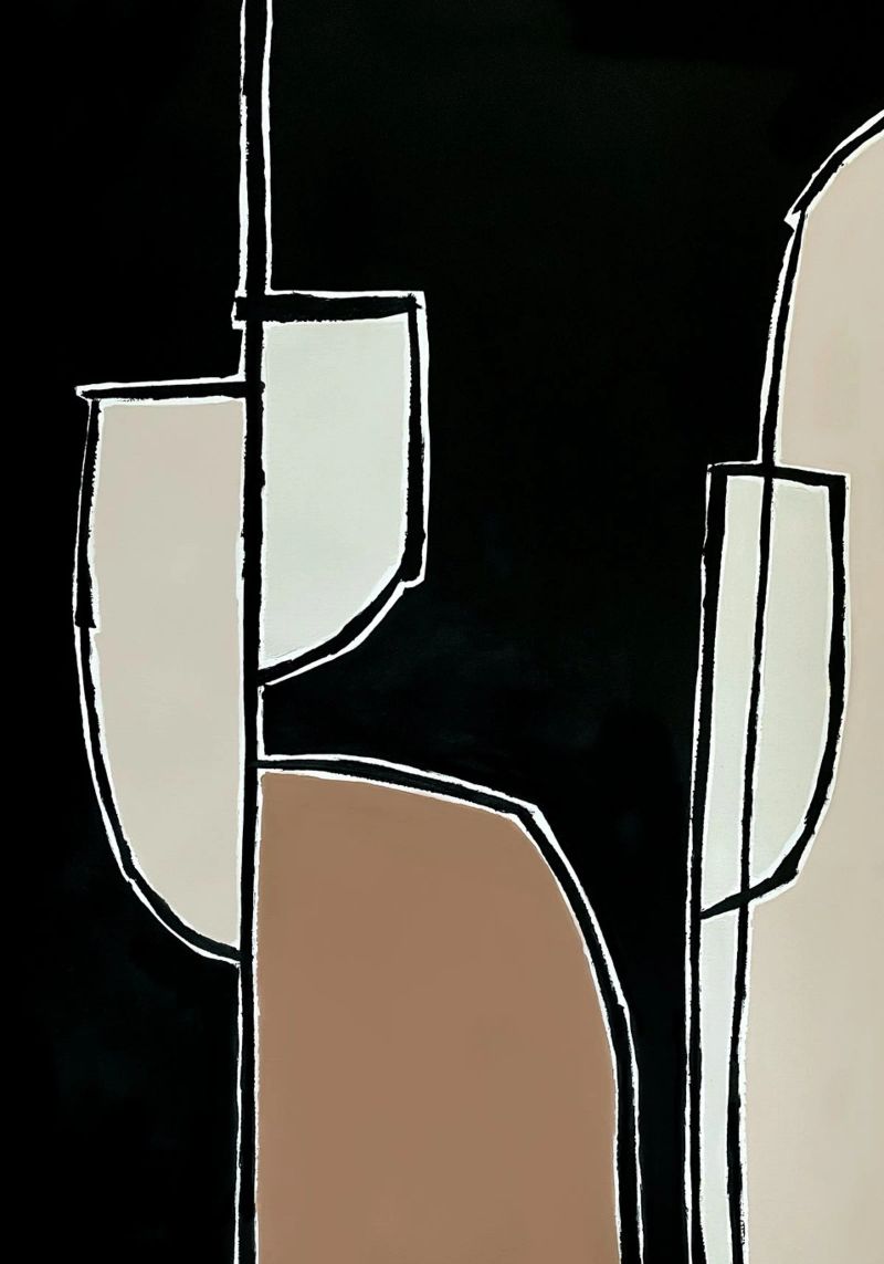 abstract shapes no9 alluminio dibond da Andrea Reichhart Art