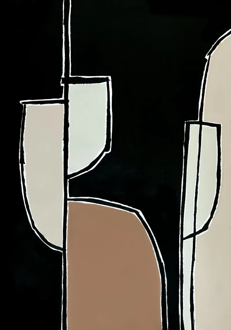 abstract shapes no9 alluminio dibond da Andrea Reichhart Art