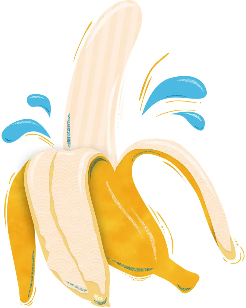 Banana Splash plexiglass da miriamkross