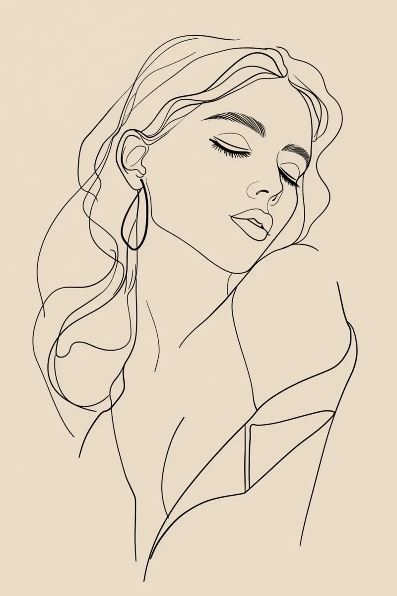 Disegno di donne sensuali poster con telaio in plastica da Carinaprint