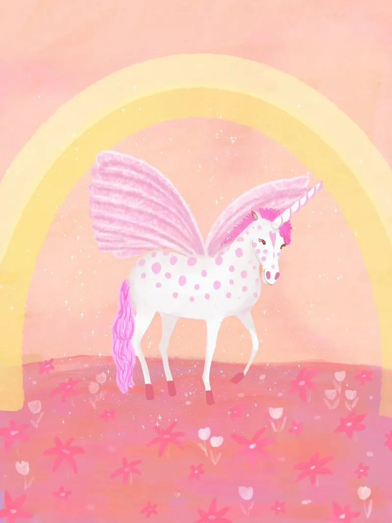Pink Unicorn alu-dibond by Pictufy Sun & Spirit