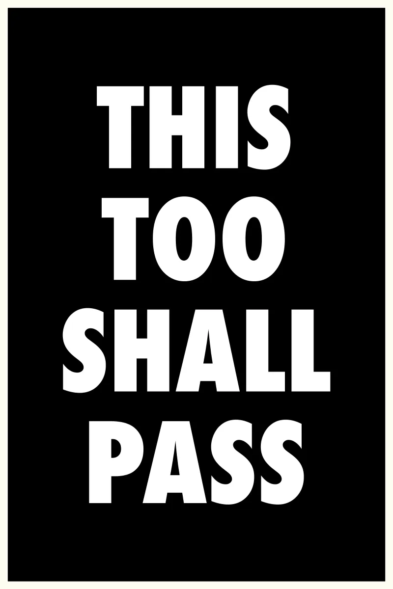 This Too Shall Pass – Eventually… lámina retroiluminada de QuooodZ by MooodzArt