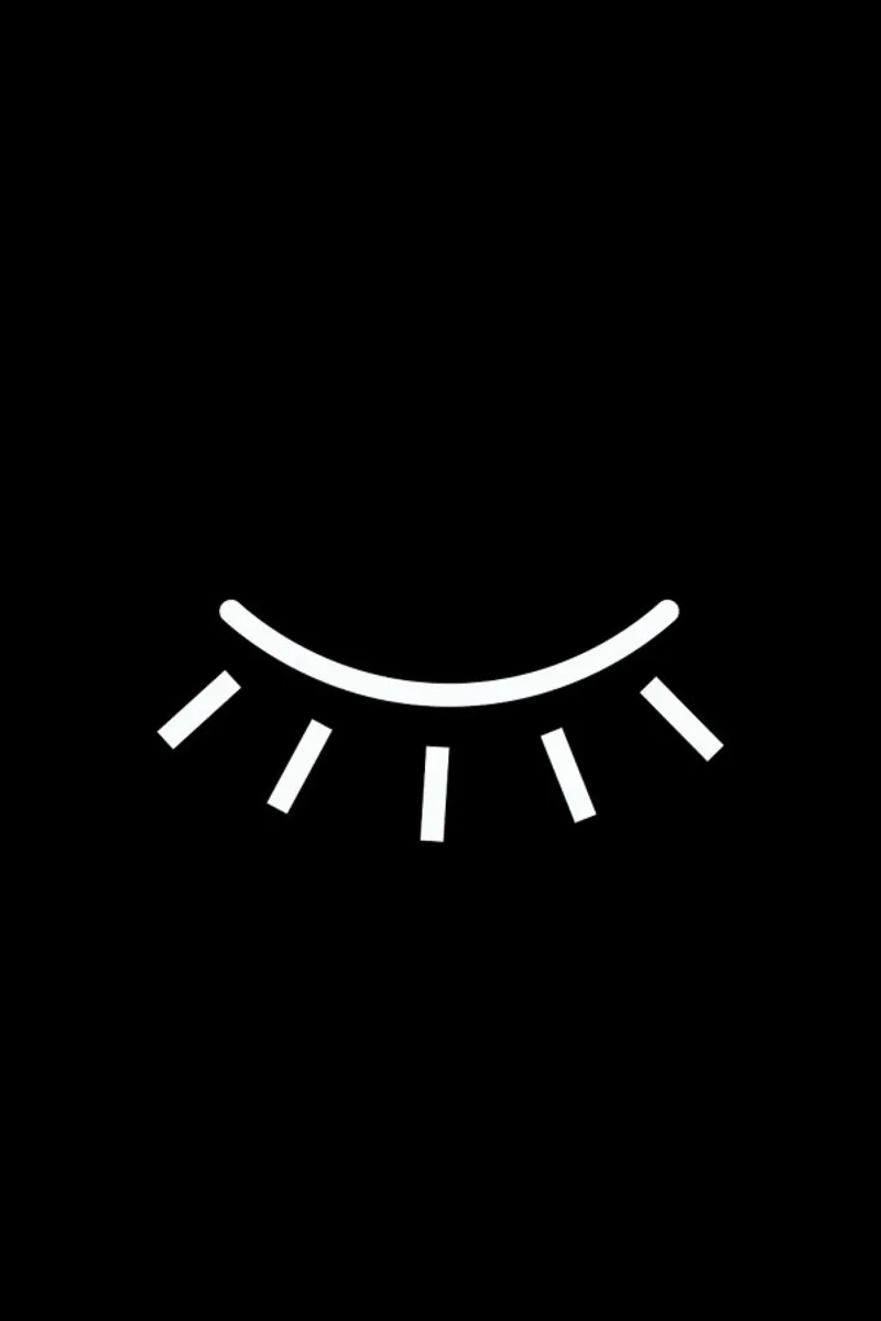 Closed Eye Black canvas met Baklijst van daylight design studio