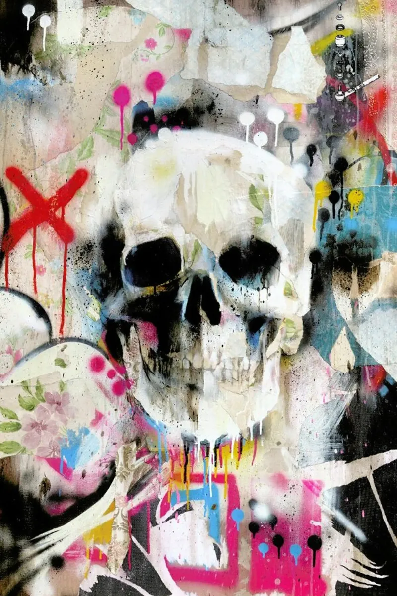 Skull pellicola backlit da Famous When Dead