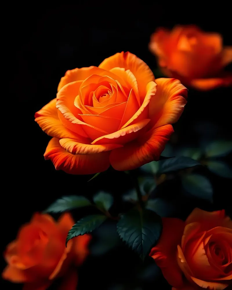 Rosa_arancio_03 pellicola backlit da Farb- und Blütenzauber by LK