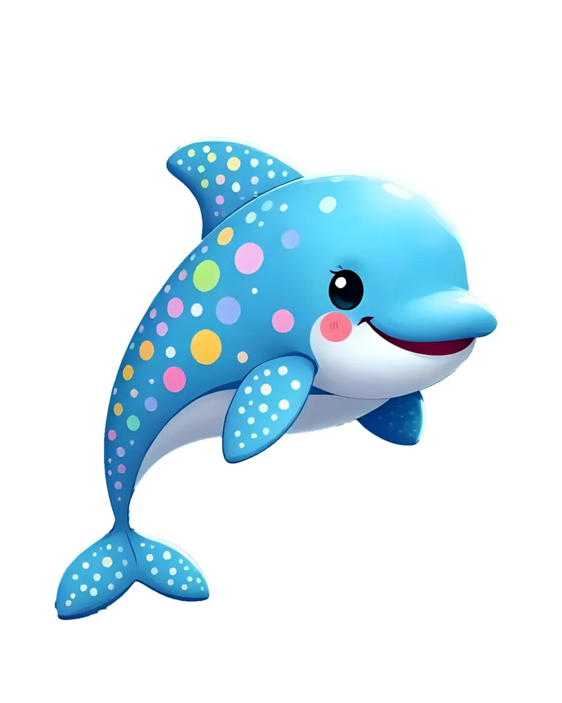 Delphin_4a poster da Tierisch bunt by LK