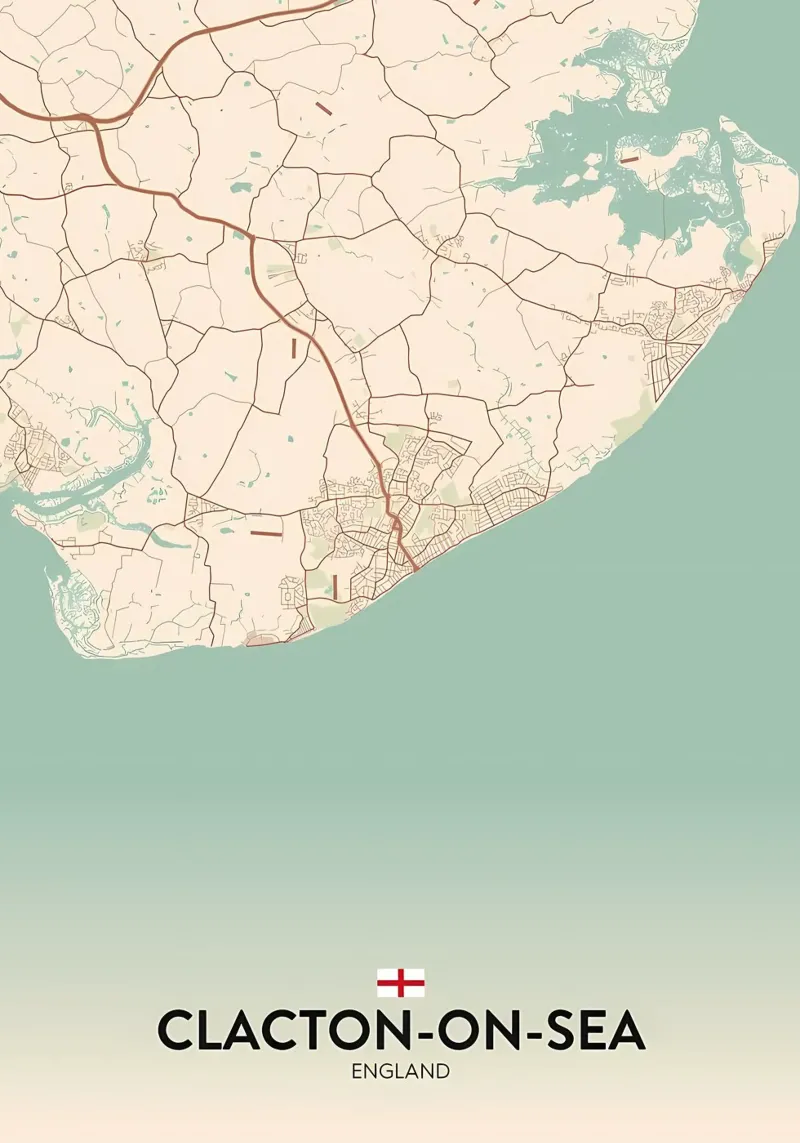 Clacton on Sea Regno Unito carta hahnemühle da Jacob W MICKELSON