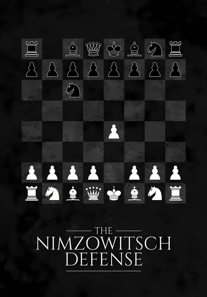 Difesa Nimzowitsch Scacchi pellicola backlit da Jacob W MICKELSON