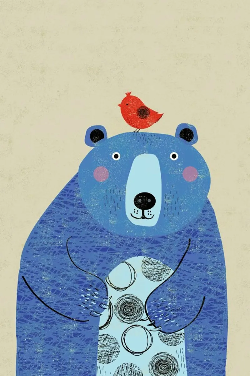 Bear poster con telaio in plastica da Rocket68