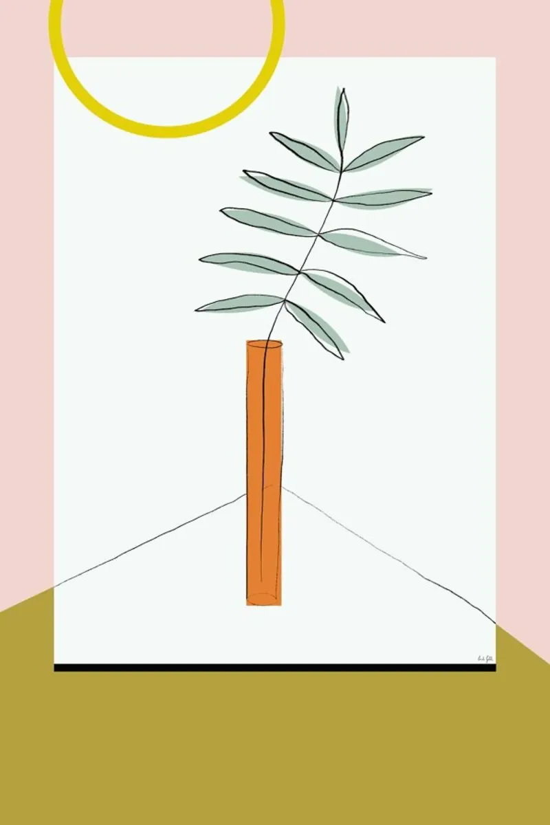 Flower poster con telaio in plastica da Linda Gobeta