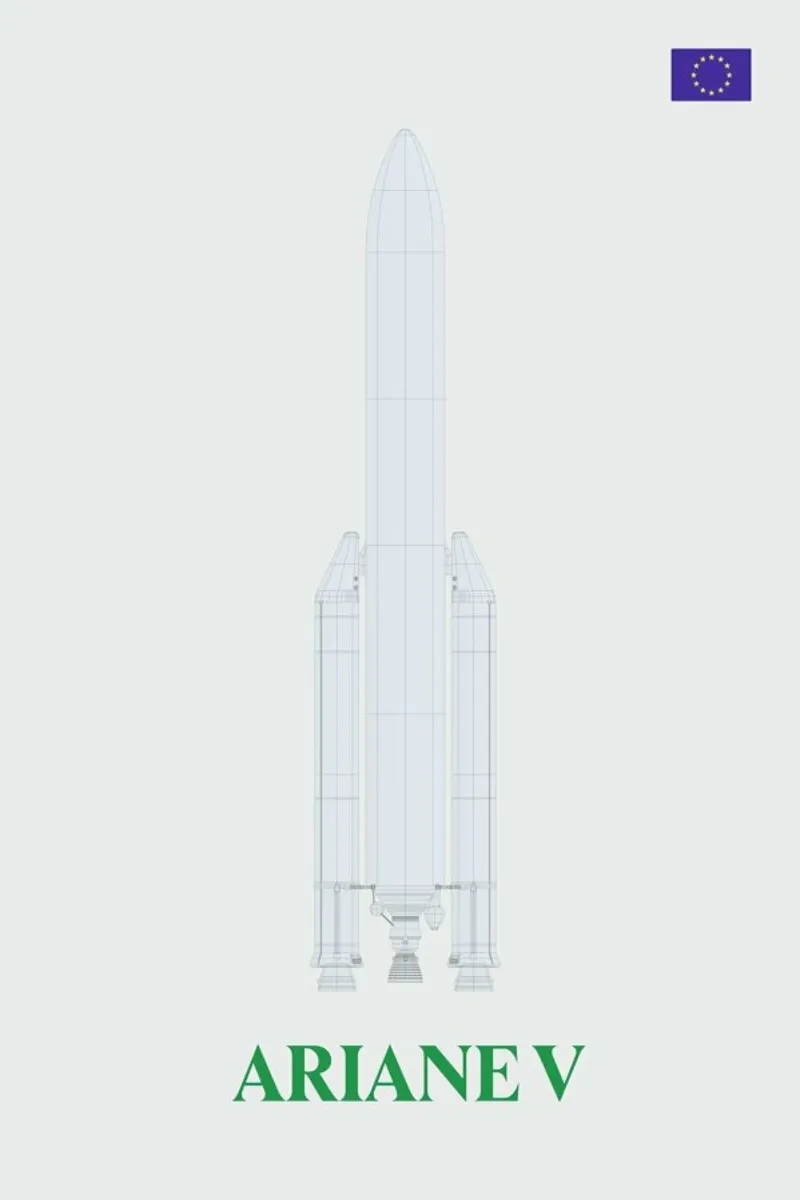 Ariane V V2 02 alluminio dibond da Marc Schulthess