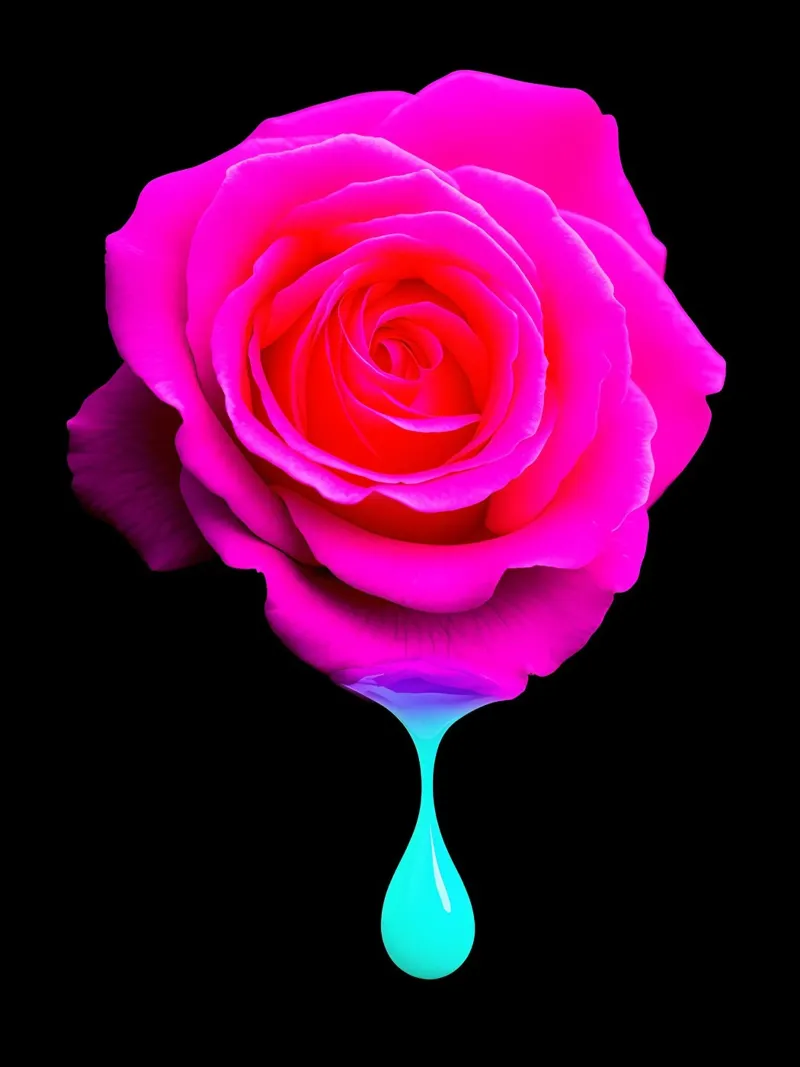 Rise Dripping - Pop Art pellicola backlit da ColorCrash Gallery