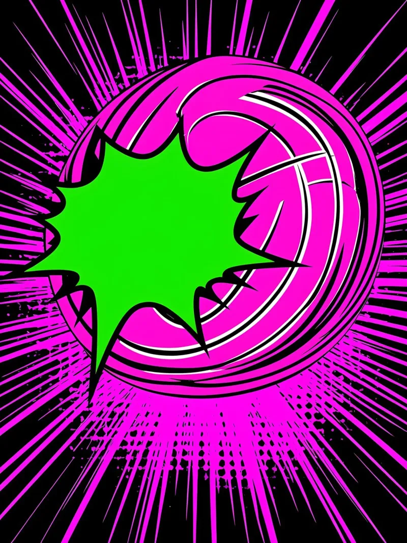 Esplosione - Pop Art pellicola backlit da ColorCrash Gallery