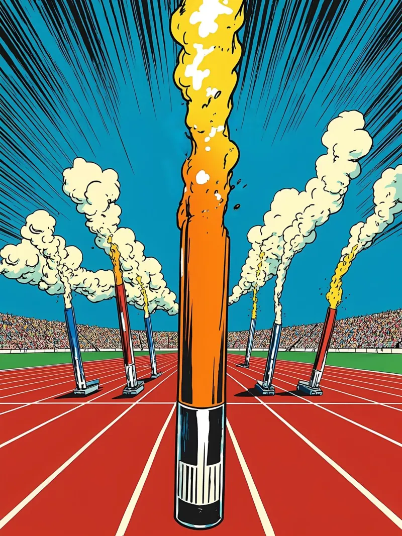 Sport da corsa - Pop Art poster da ColorCrash Gallery