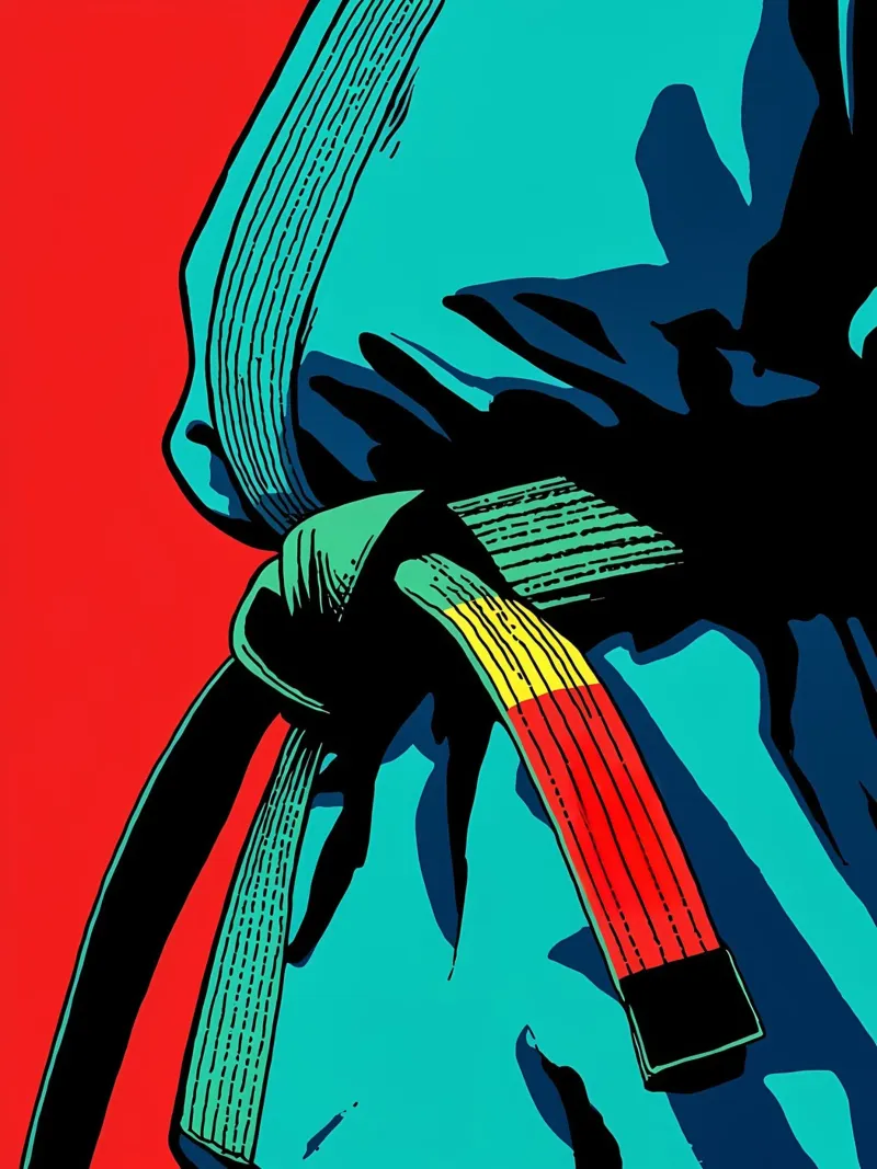 Vechtsport - Pop Art canvas met Baklijst van ColorCrash Gallery