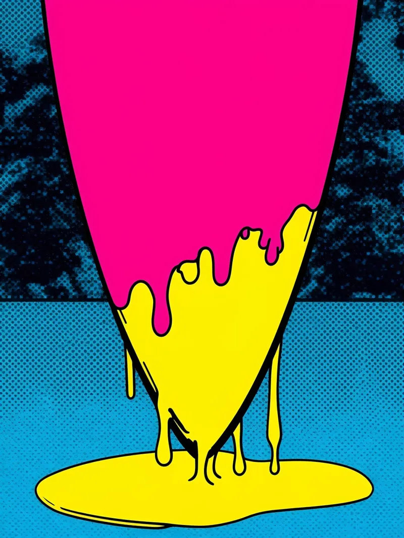 Surfboard Dripping - Pop Art hahnemühle by ColorCrash Gallery