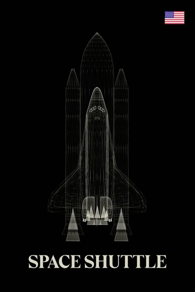 NASA Space Shuttle 3 pellicola backlit da Marc Schulthess