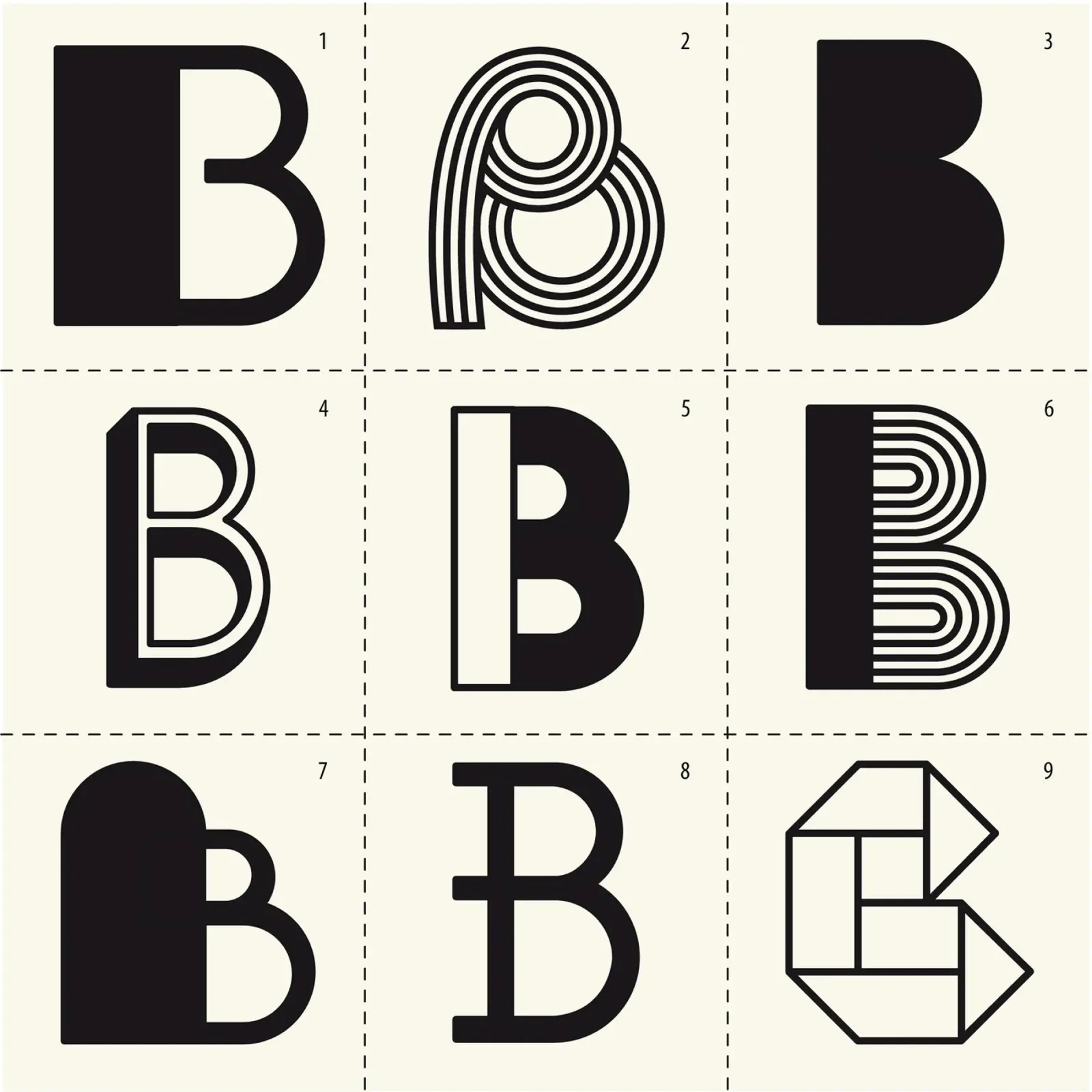 Letter B poster con telaio in alluminio da Lidia Blomgren