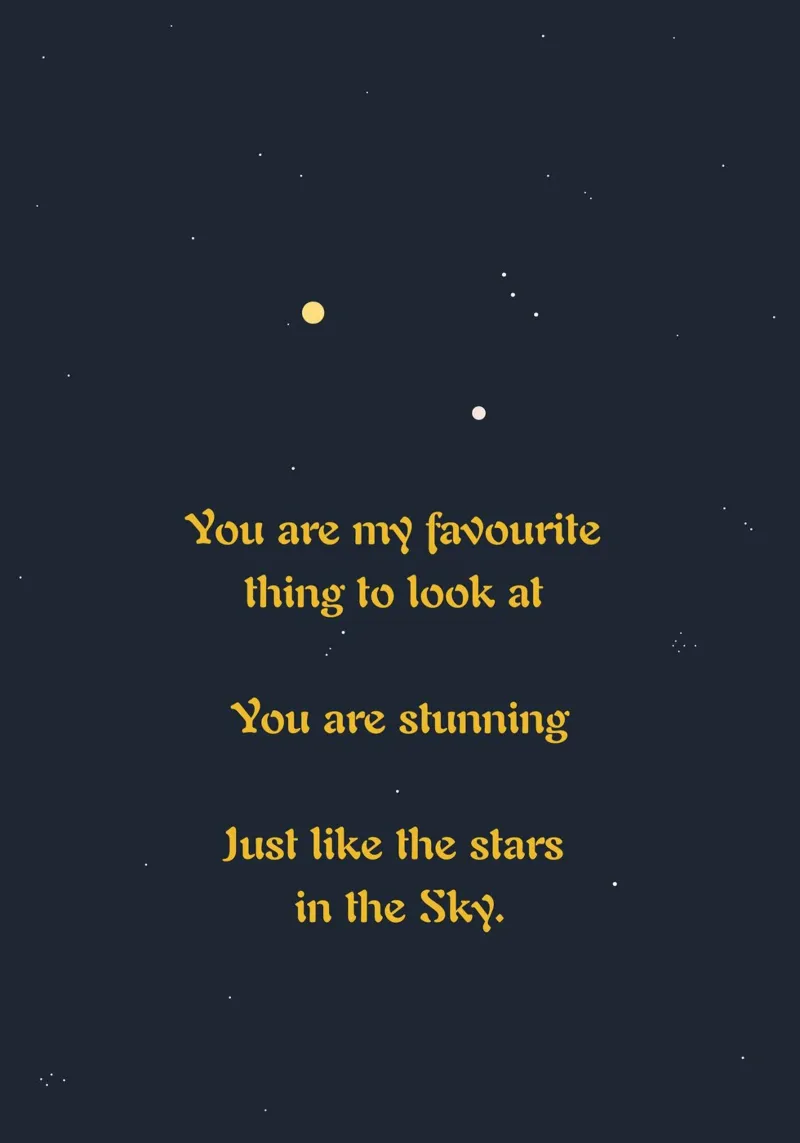 Stunning Like The Stars Poster von Mauve