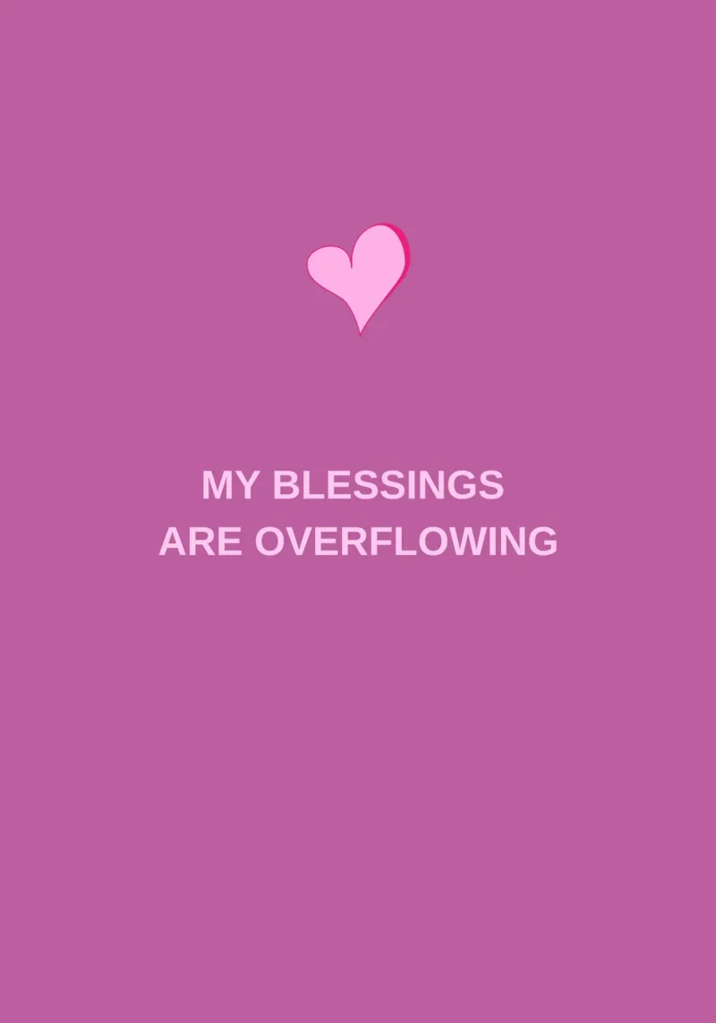 Overflow of Blessings pellicola backlit da Mauve